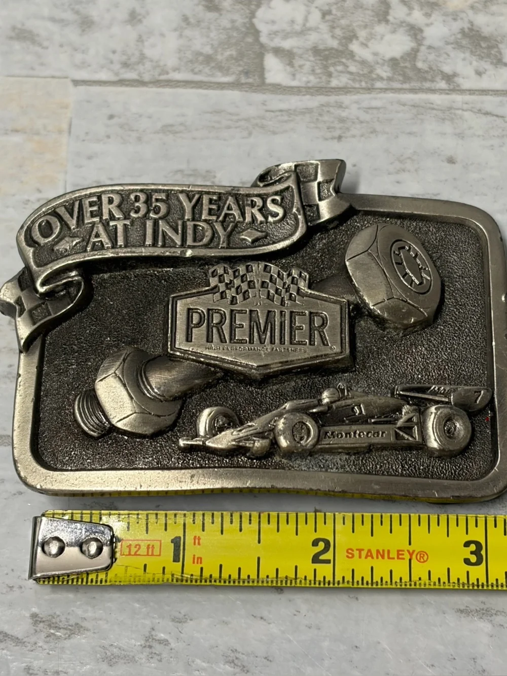 Premier Industrial Cooperation Indy 500 Belt Buckle Set 25 Year 35 Year  Rare